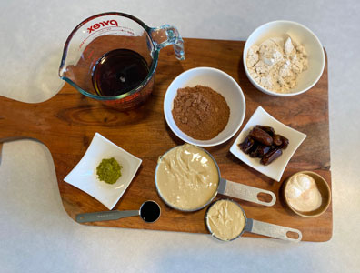 Broccoli-Microgreen-Powder-Maple-Date-Brownie-Ingredients Broccoli Microgreen Powder Maple Date Brownie Ingredients